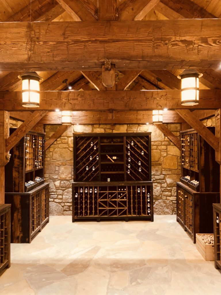 photo of inside of wine cellar
